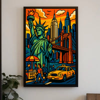 Vibrant New York City Life Poster