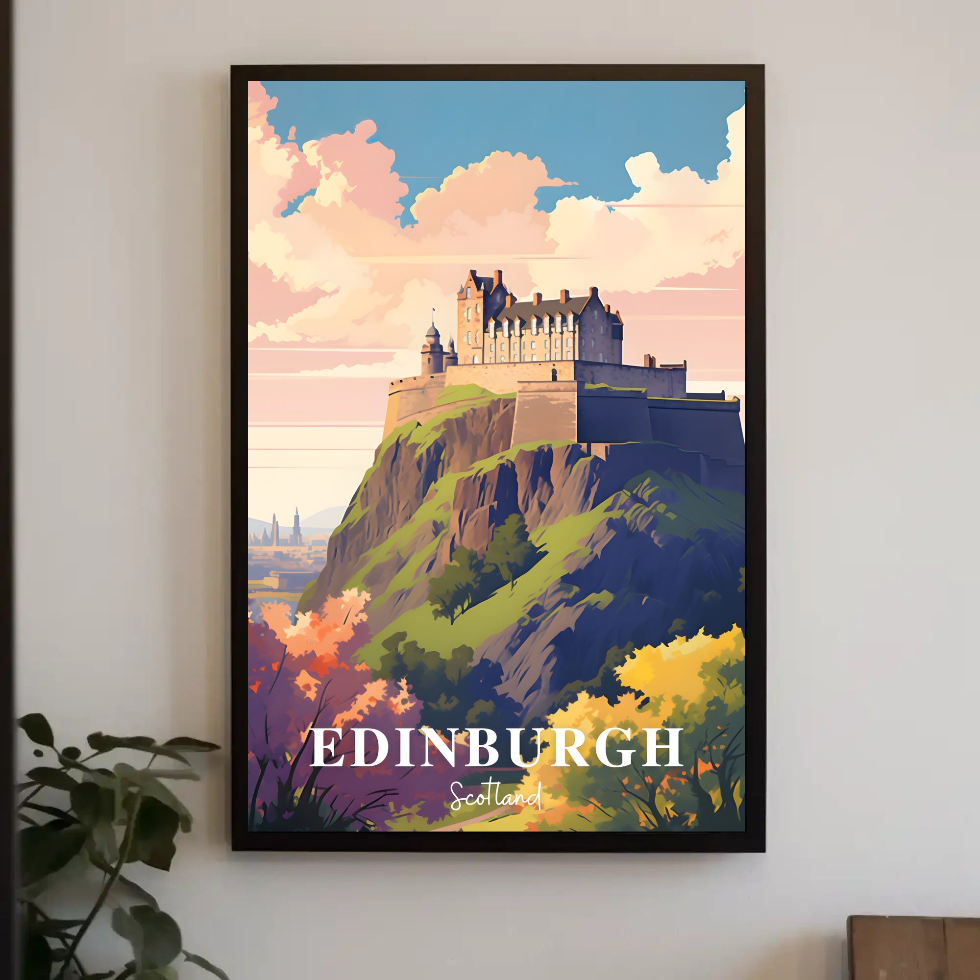 Edinburgh Castle Travel Poster