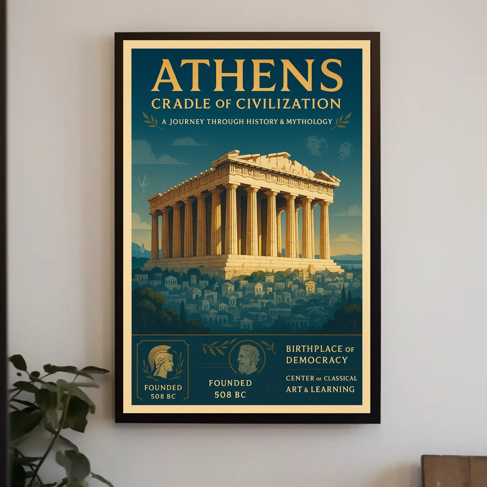 Athens Journey: Exploring Classical Heritage Cultural or Heritage Poster