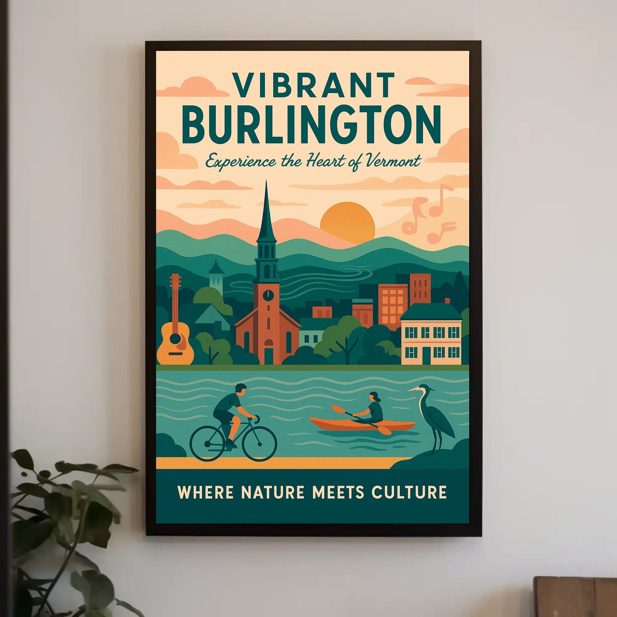 Burlington Poster Vibrant Nature And Culture