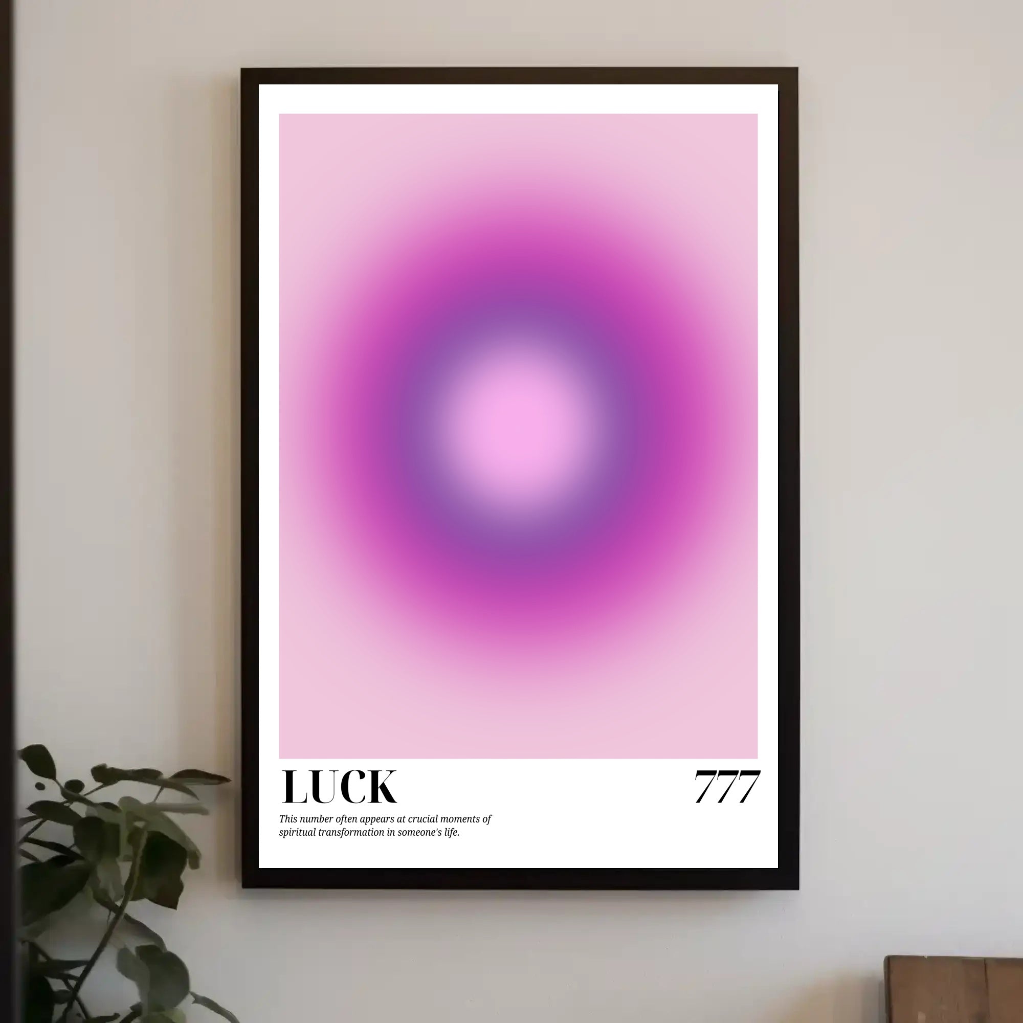 Spiritual Transformation 777 Luck Abstract Poster PosterGoat