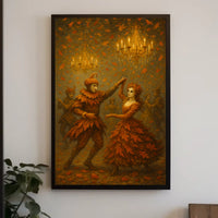 Autumn Masquerade Baroque Elegance Poster