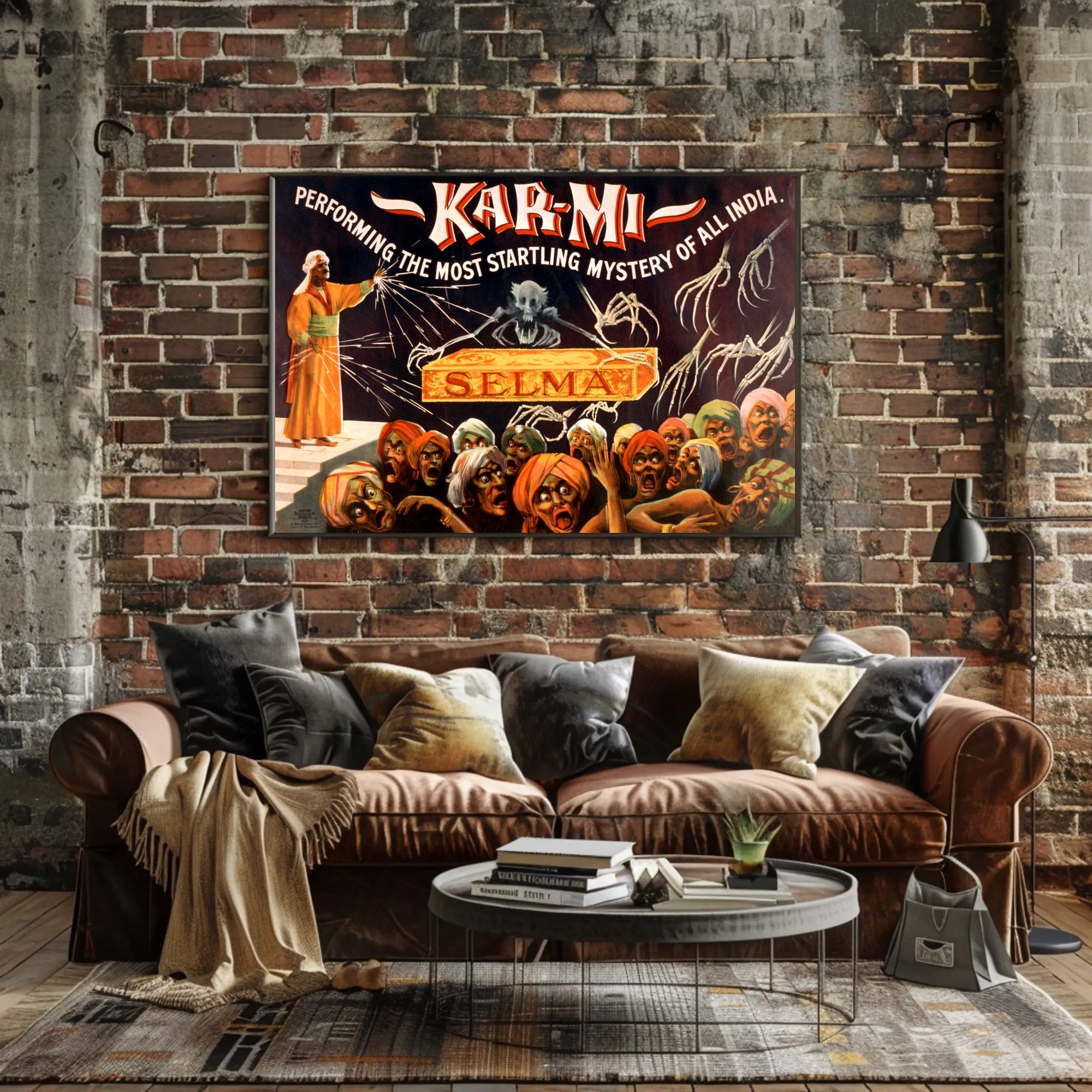 Kar-Mi Illusionist Vintage Magic Cultural Poster