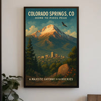Colorado Springs Gateway to the Rockies Poster