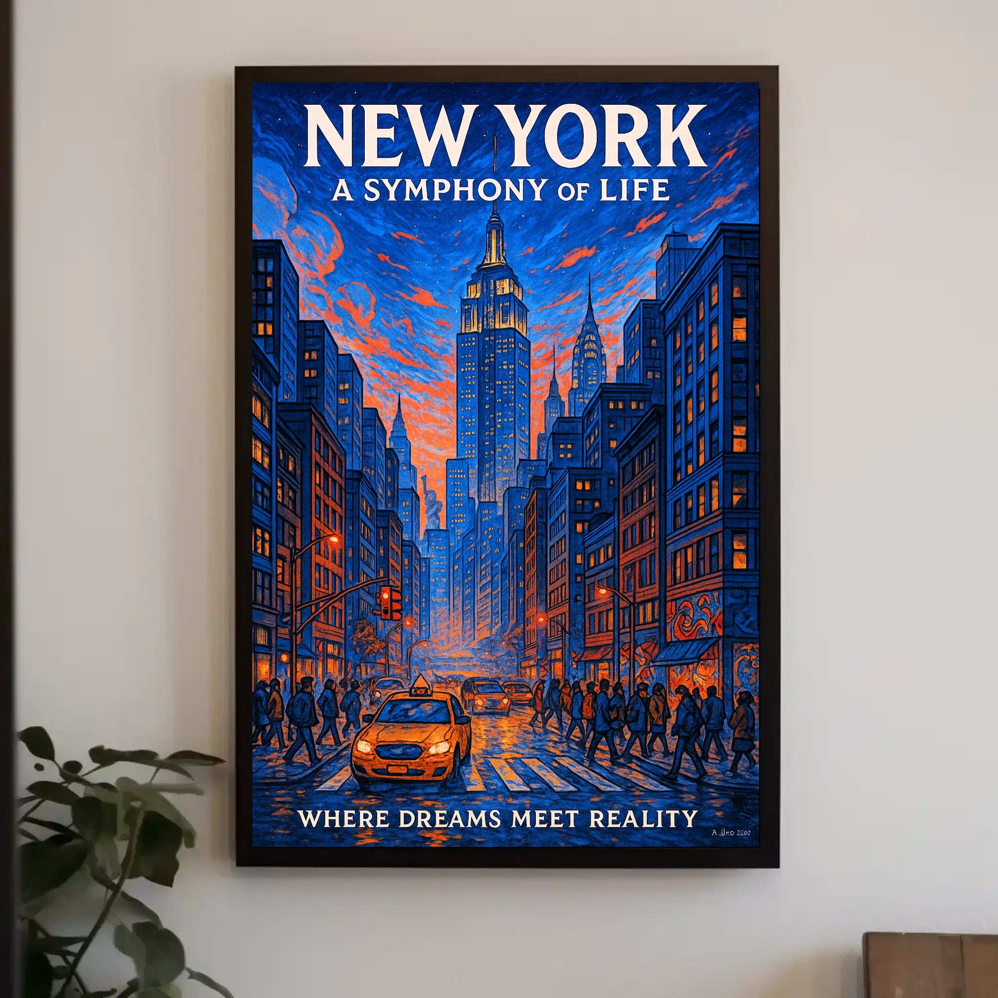 New York A Symphony of Life Poster PosterGoat