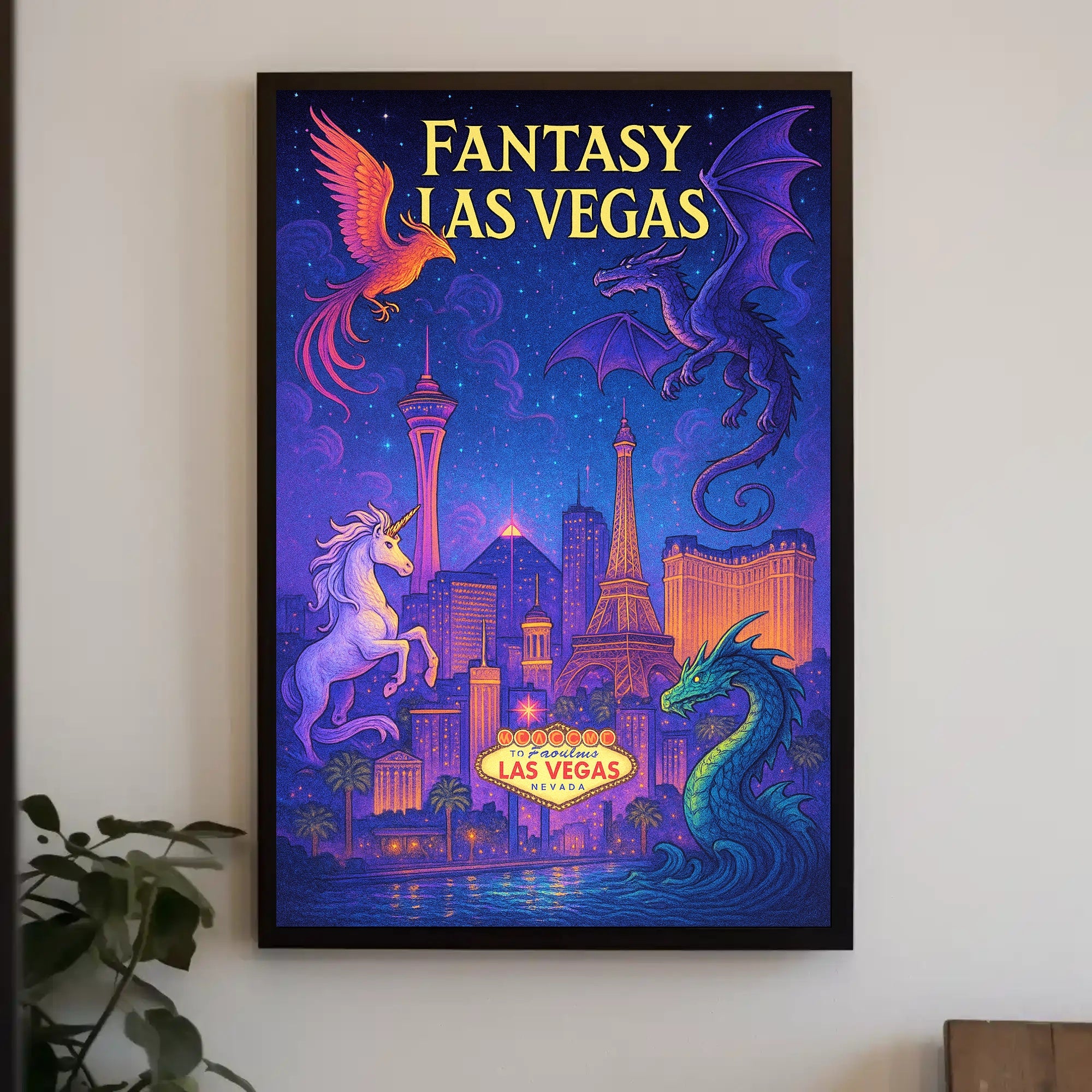 Fantasy Las Vegas Poster PosterGoat