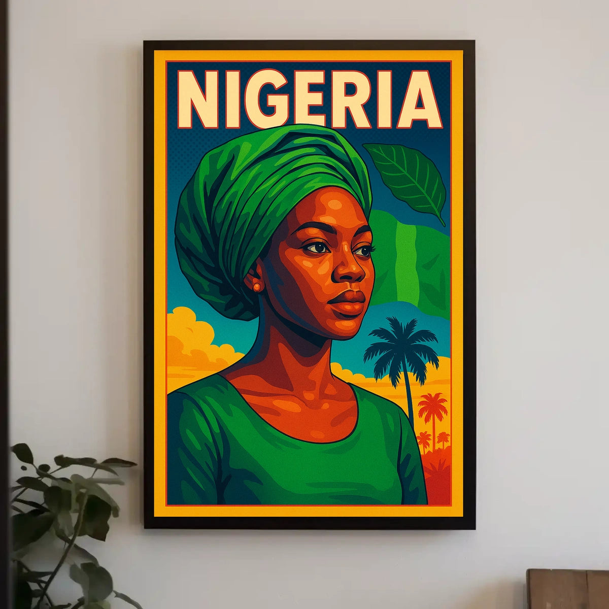 Nigeria A Vibrant Portrait Poster