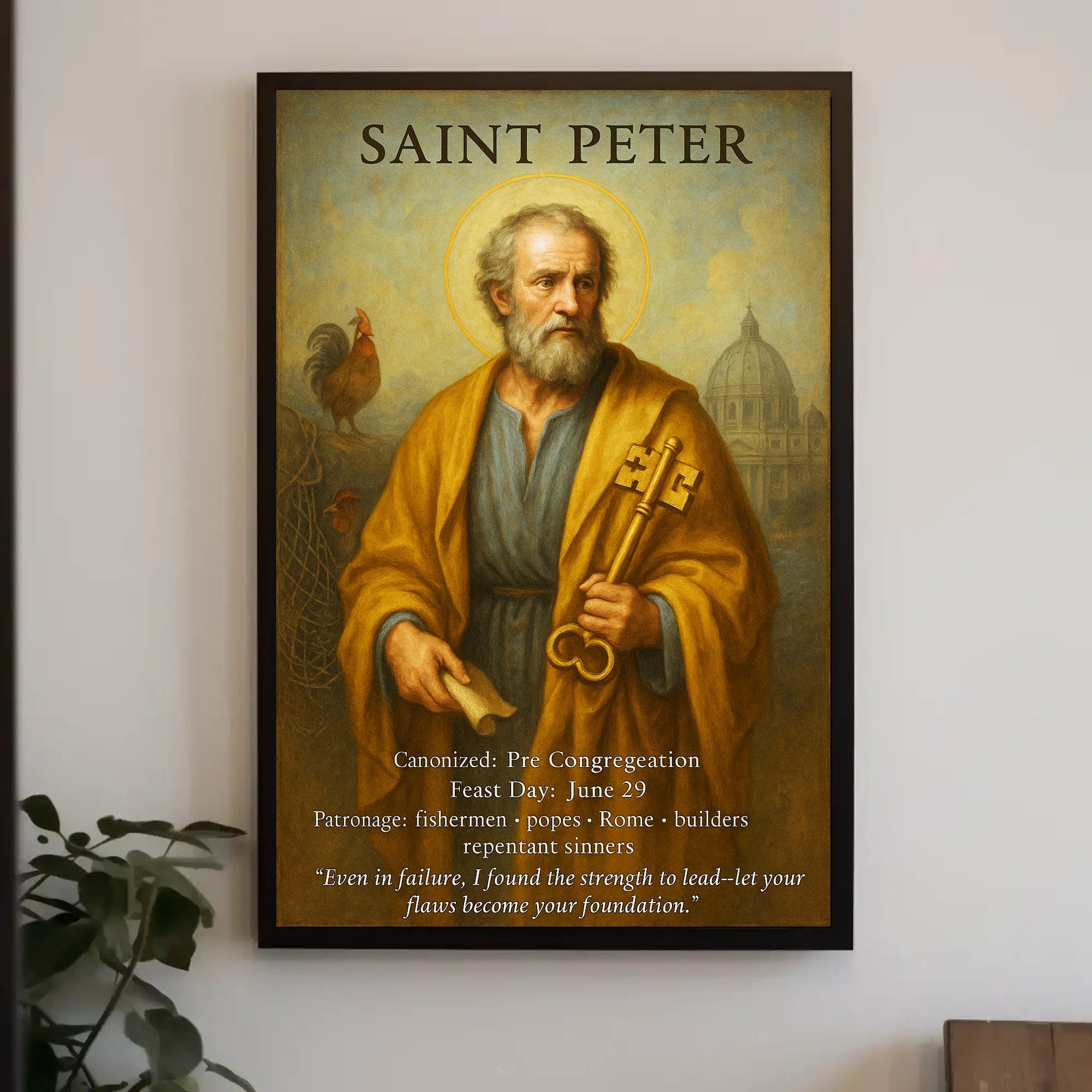 Saint Peter - The Rock of the Church Poster PosterGoat
