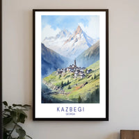 Kazbegi Scenic Beauty Travel Poster PosterGoat