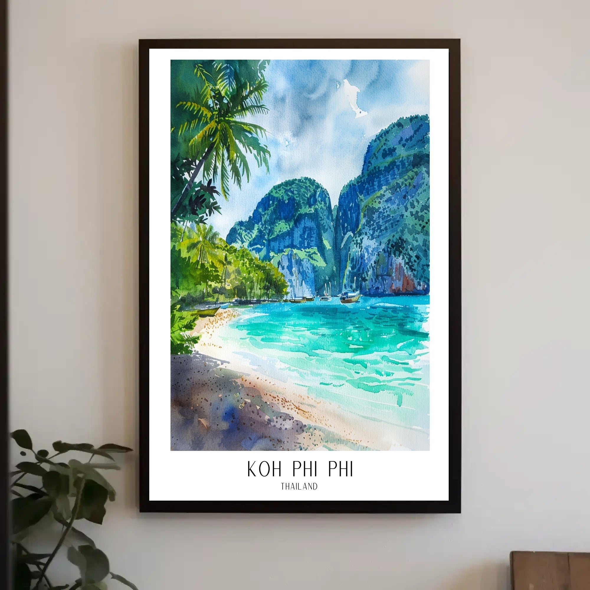 Koh Phi Phi Tropical Paradise Travel Poster PosterGoat