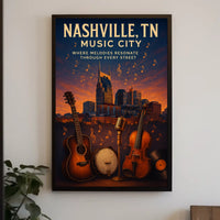 Nashville Music City Poster