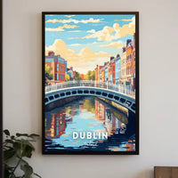 Scenic View of Dublin Poster