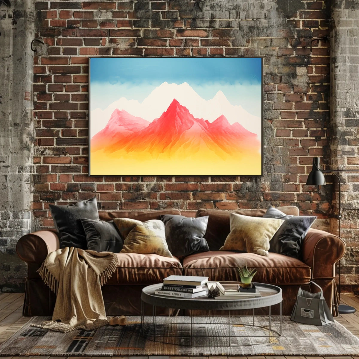 Vibrant Peaks Poster