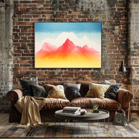 Vibrant Peaks Poster