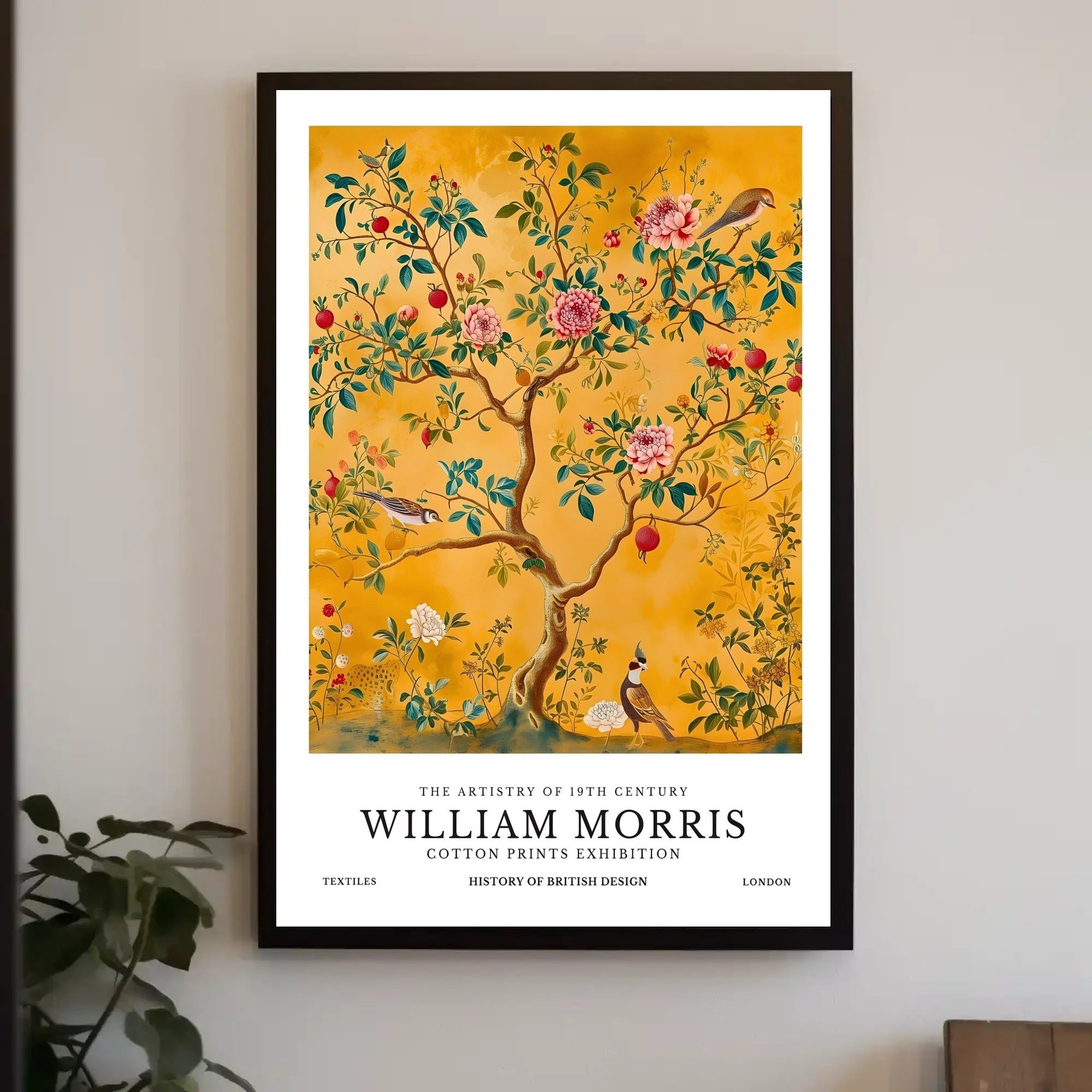 William Morris Vintage Cotton Prints Cultural Heritage Poster