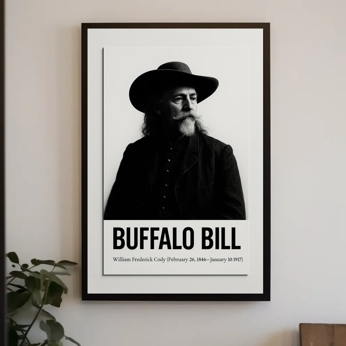 Buffalo Bill Vintage Portrait Historical or Presidential Poster