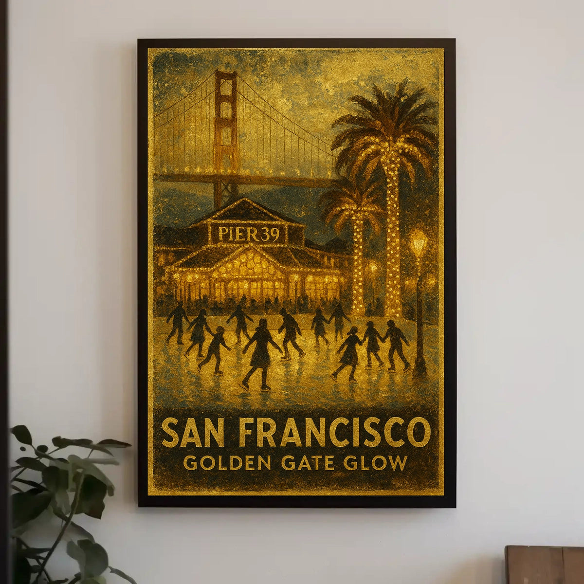 San Francisco Golden Gate Glow Poster