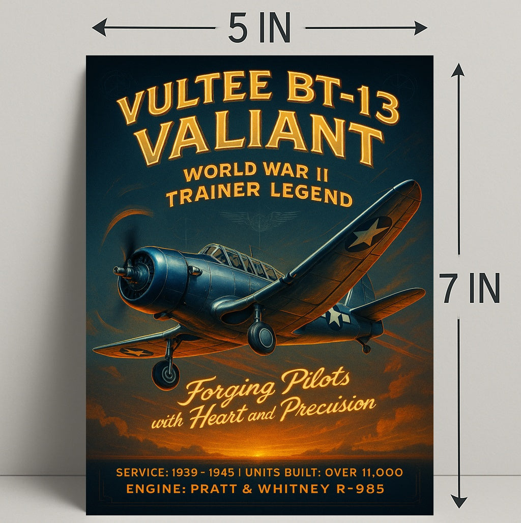 Vultee BT-13 Valiant World War II Trainer Legend Poster PosterGoat