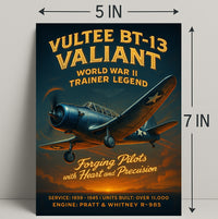 Vultee BT-13 Valiant World War II Trainer Legend Poster PosterGoat
