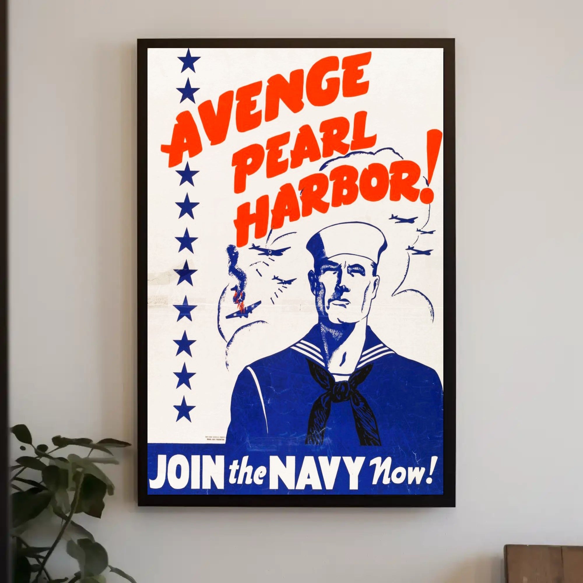 Avenge Pearl Harbor: Join the Navy Now! Poster PosterGoat