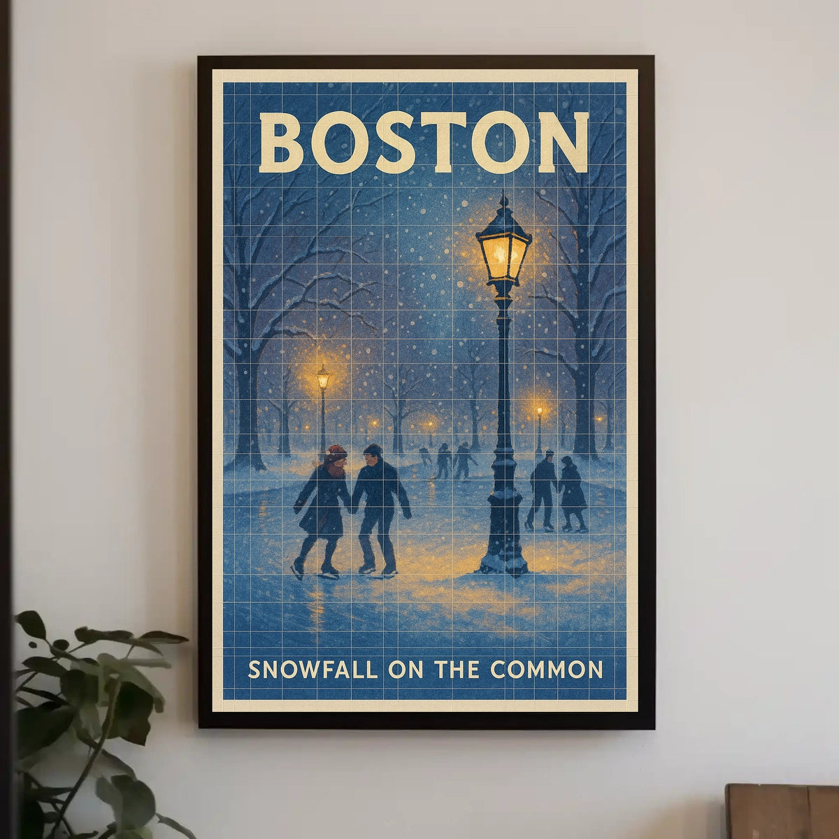 Snowfall On The Common Poster