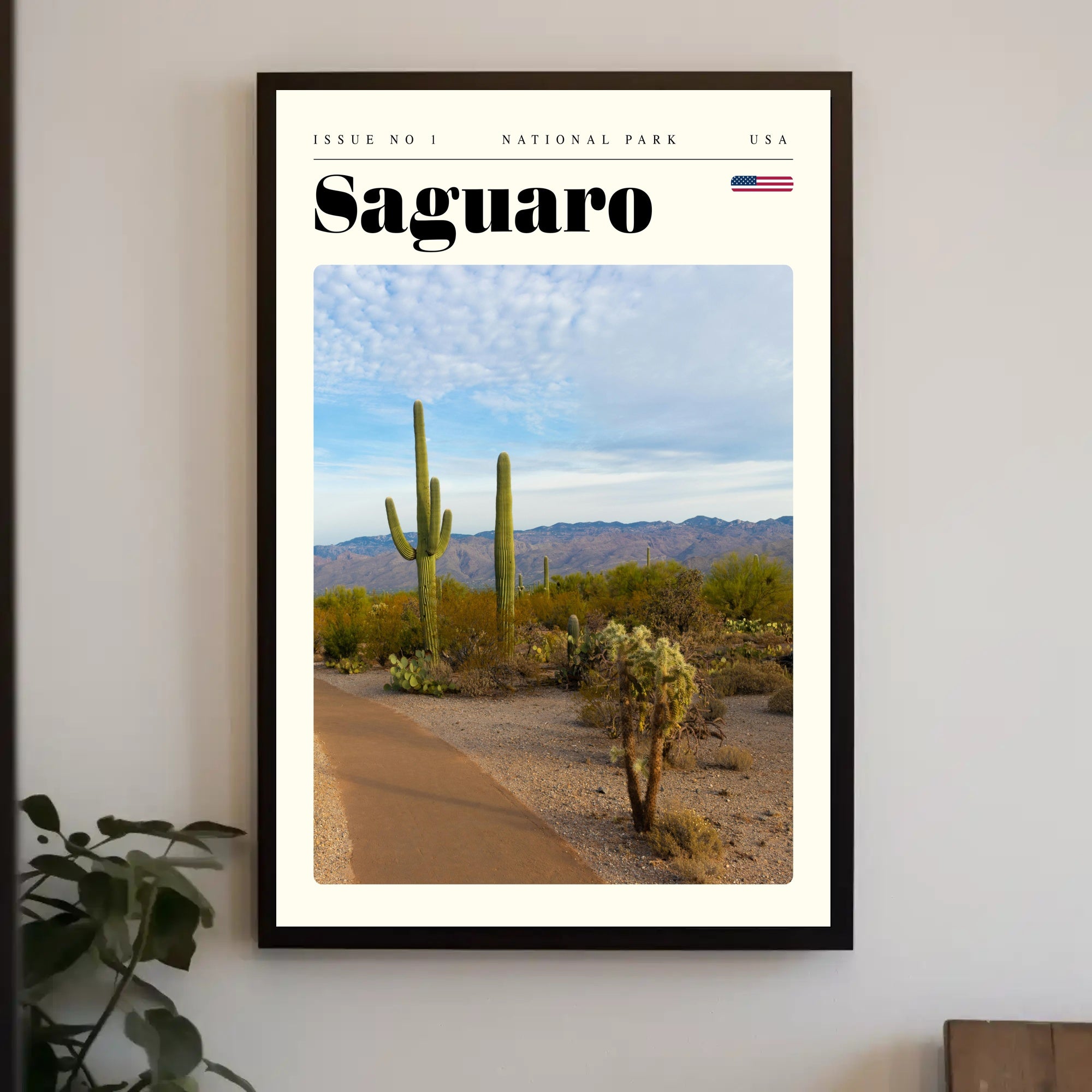 Saguaro National Park Poster Vintage Travel Print