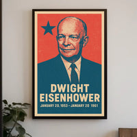 Eisenhower Nostalgic Patriotic Retro Poster