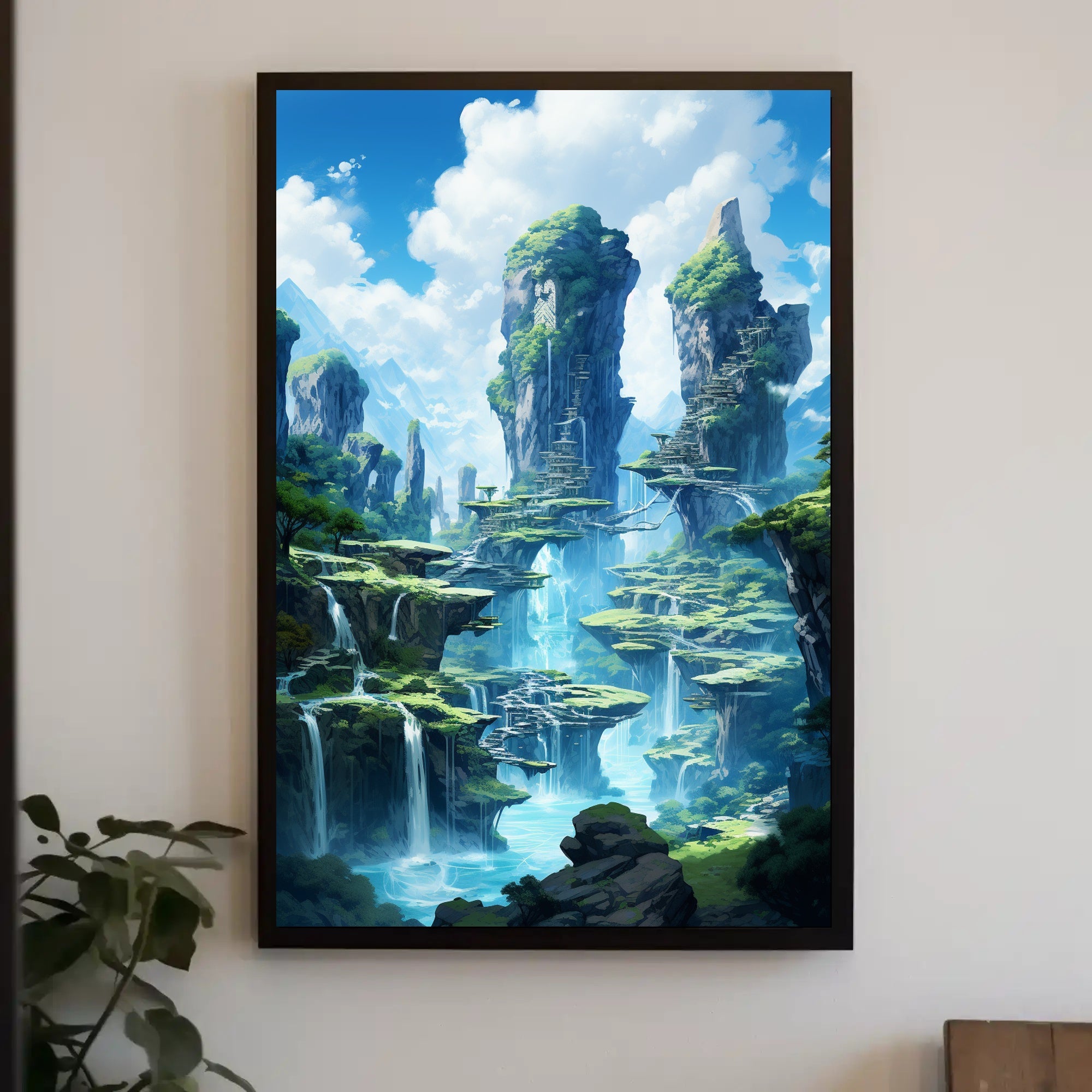 Enchanted Waterfalls Poster