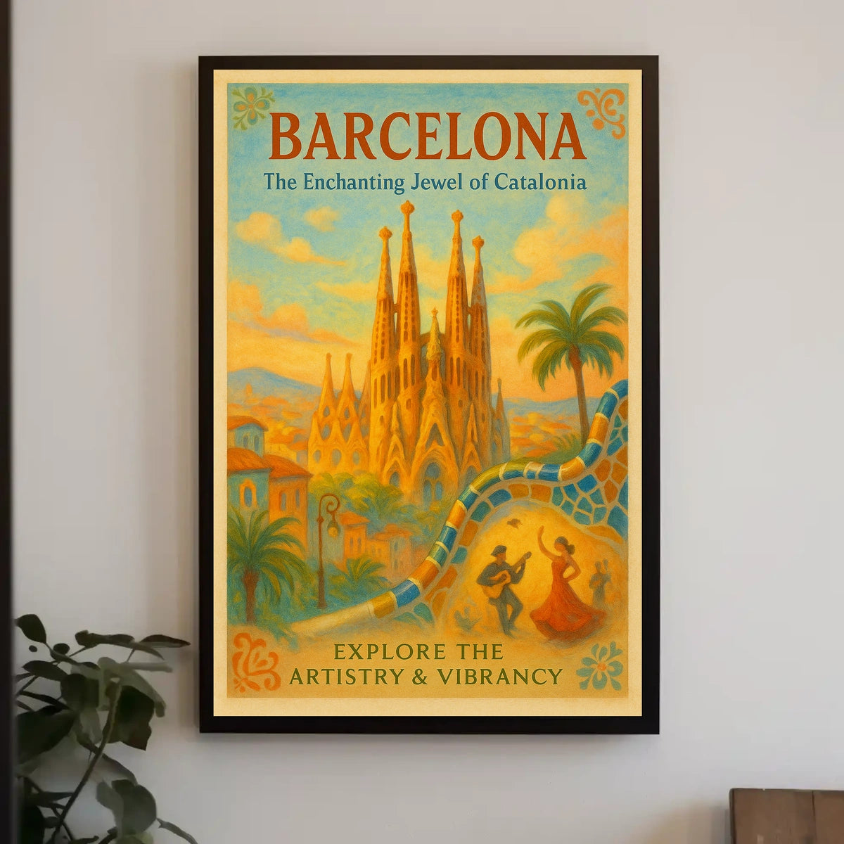 Barcelona The Enchanting Jewel of Catalonia Poster