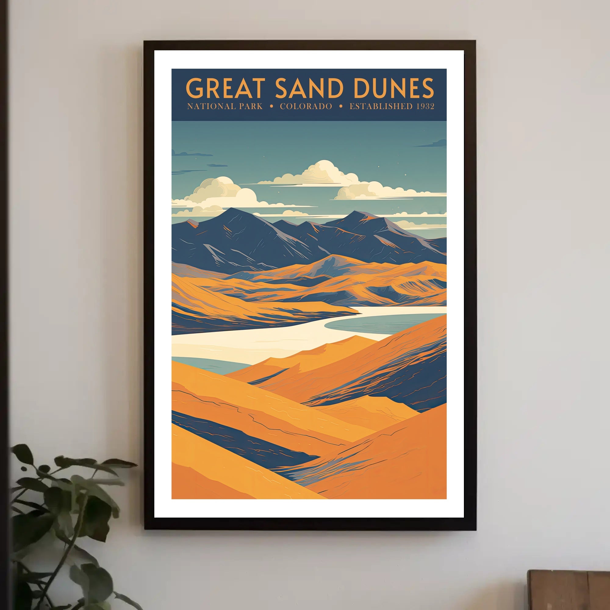 Great Sand Dunes National Park Scenic Poster Print