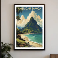 American Samoa National Park Travel Poster Print