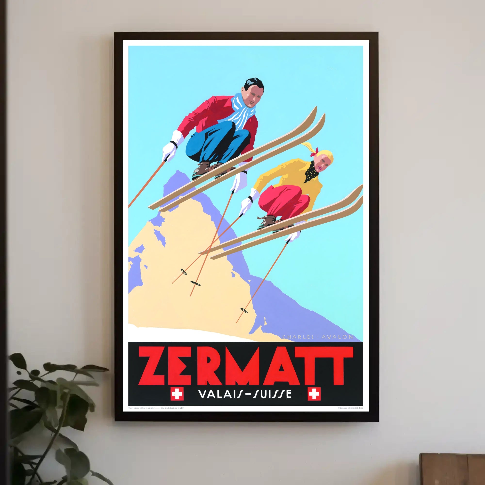 Zermatt Skiing Adventure Poster PosterGoat