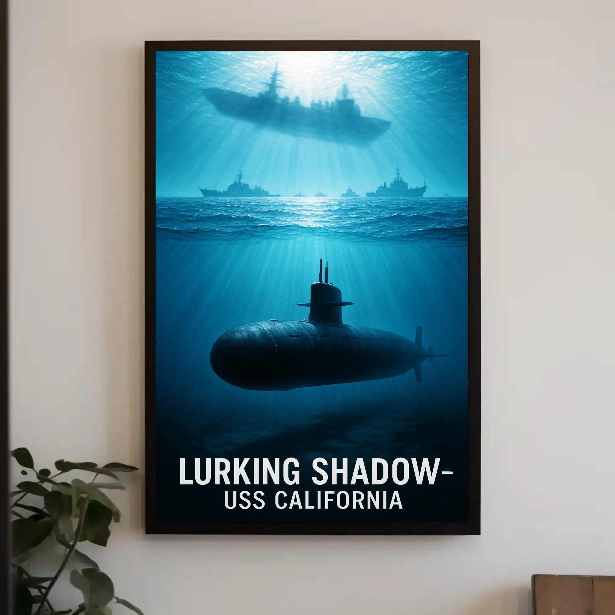 Lurking Shadow USS California Poster PosterGoat