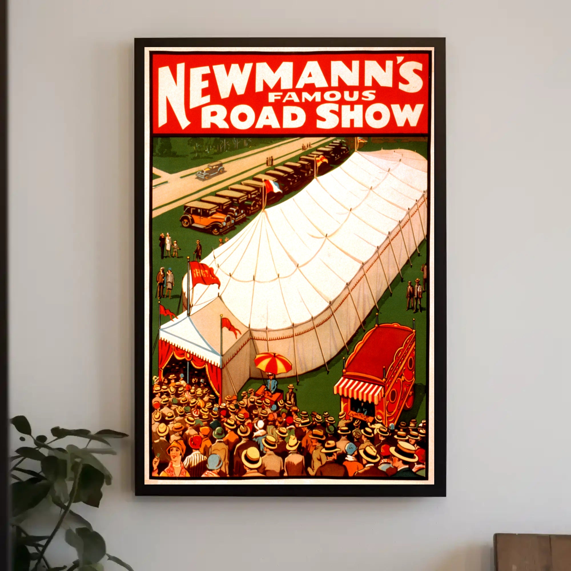 Newmann's Famous Road Show Vintage Cultural Poster