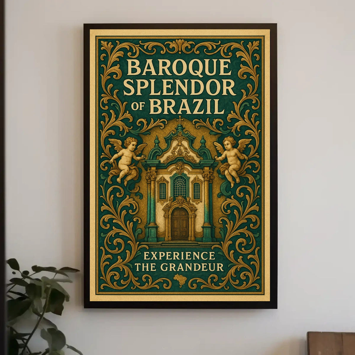 Baroque Splendor of Brazil Poster