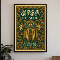 Baroque Splendor of Brazil Poster
