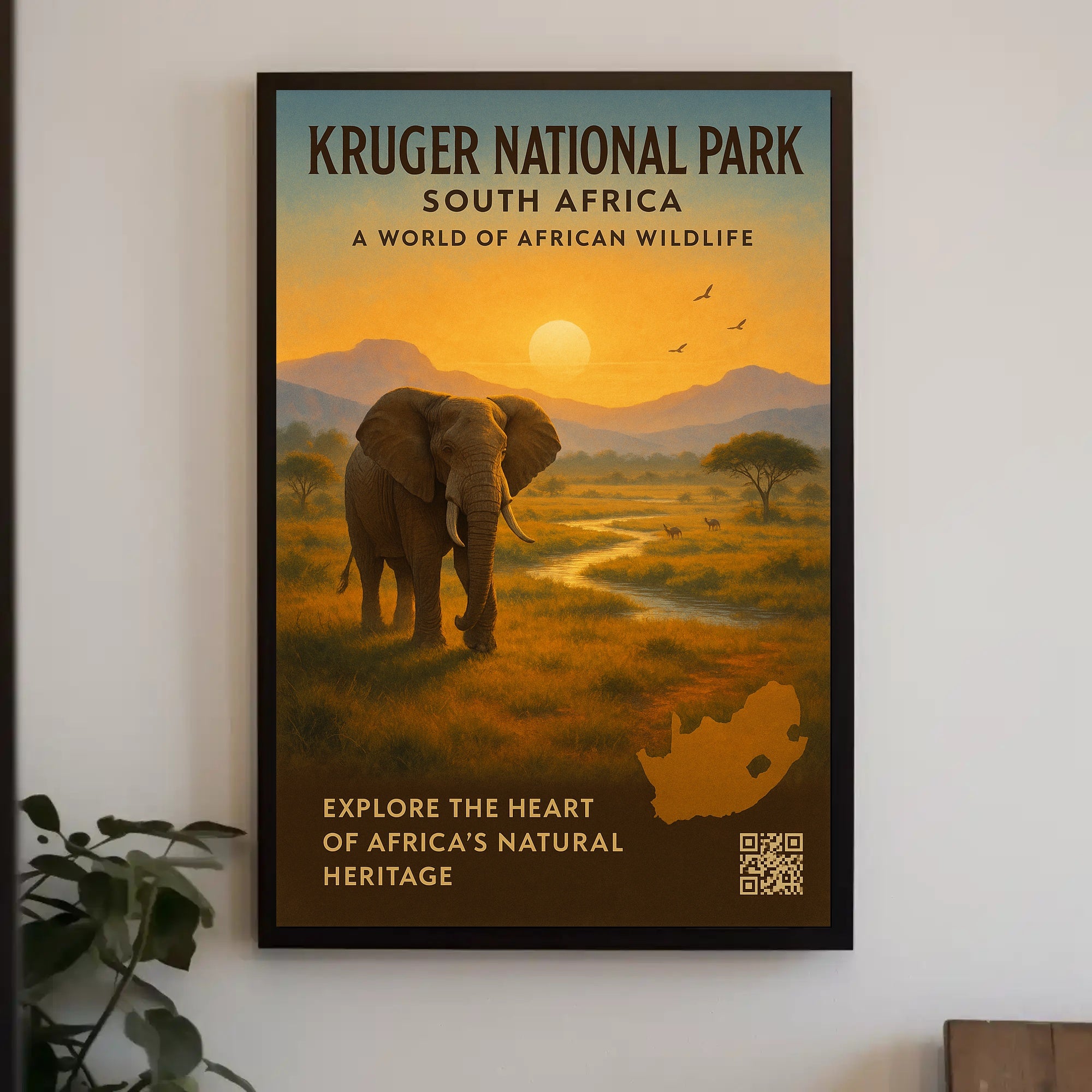 Kruger National Park Scenic Poster Wall Art