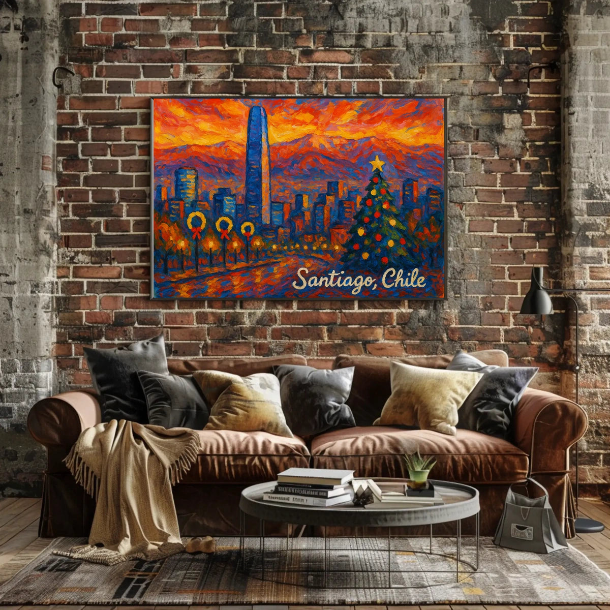 Christmas in Santiago, Chile Poster