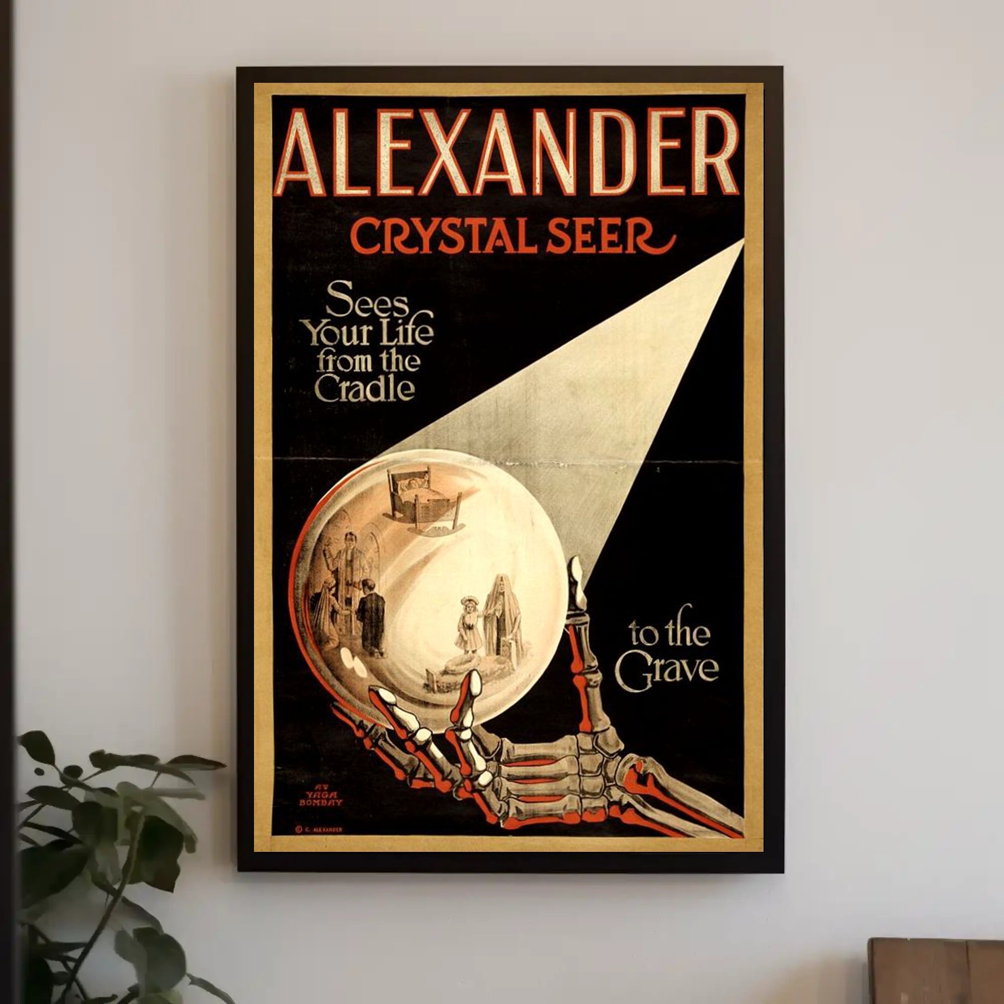 Mystical Crystal Seer Vintage Art Pop Culture Poster