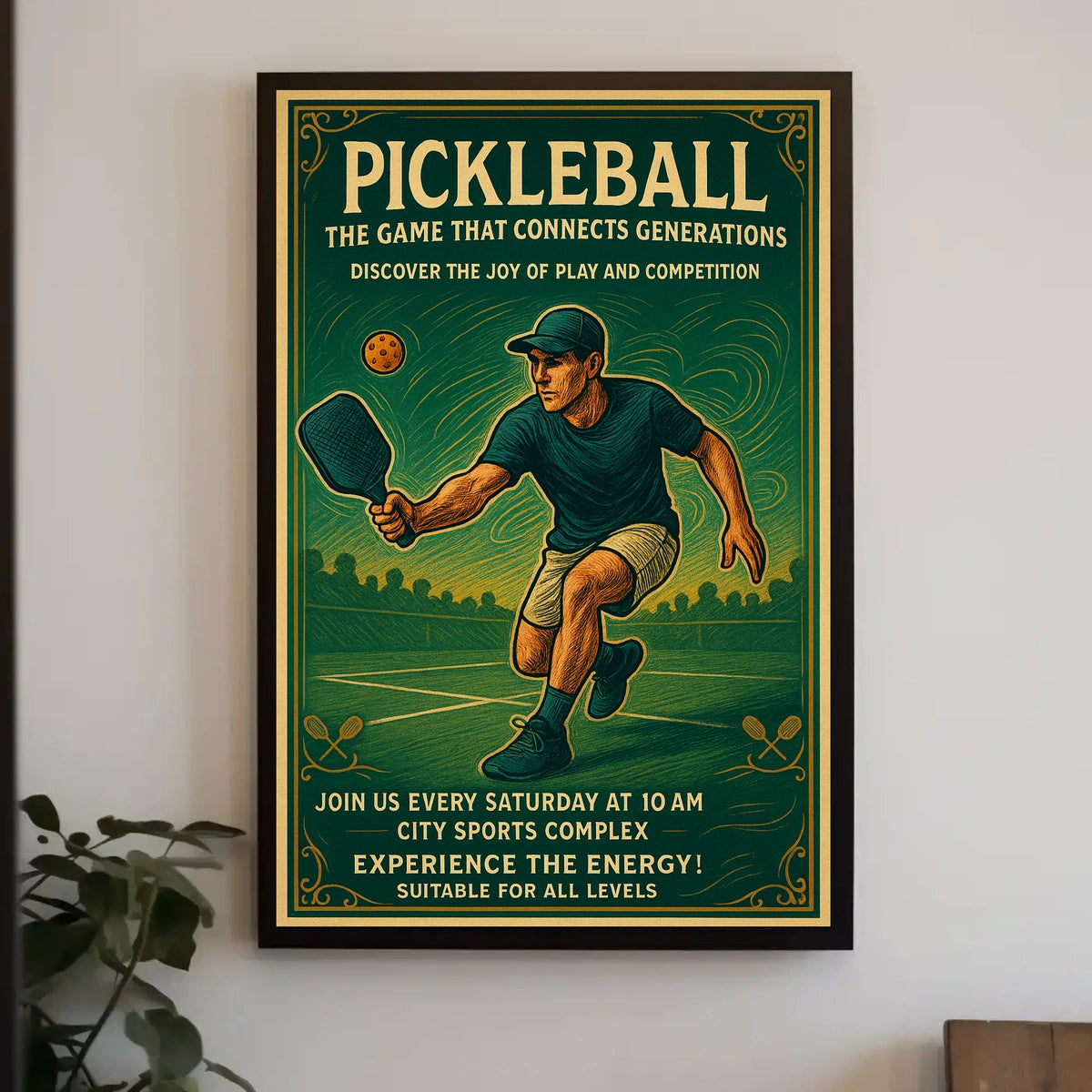 Pickleball The Game That Connects Generations Poster