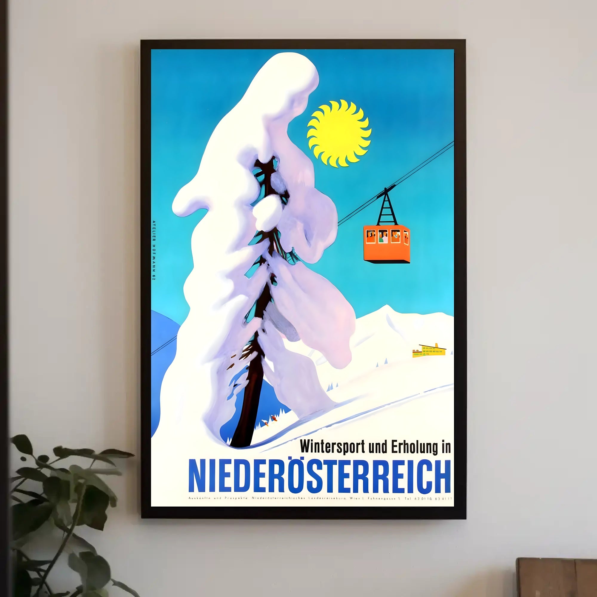 Winter Sports Adventure in Austria Travel Poster PosterGoat