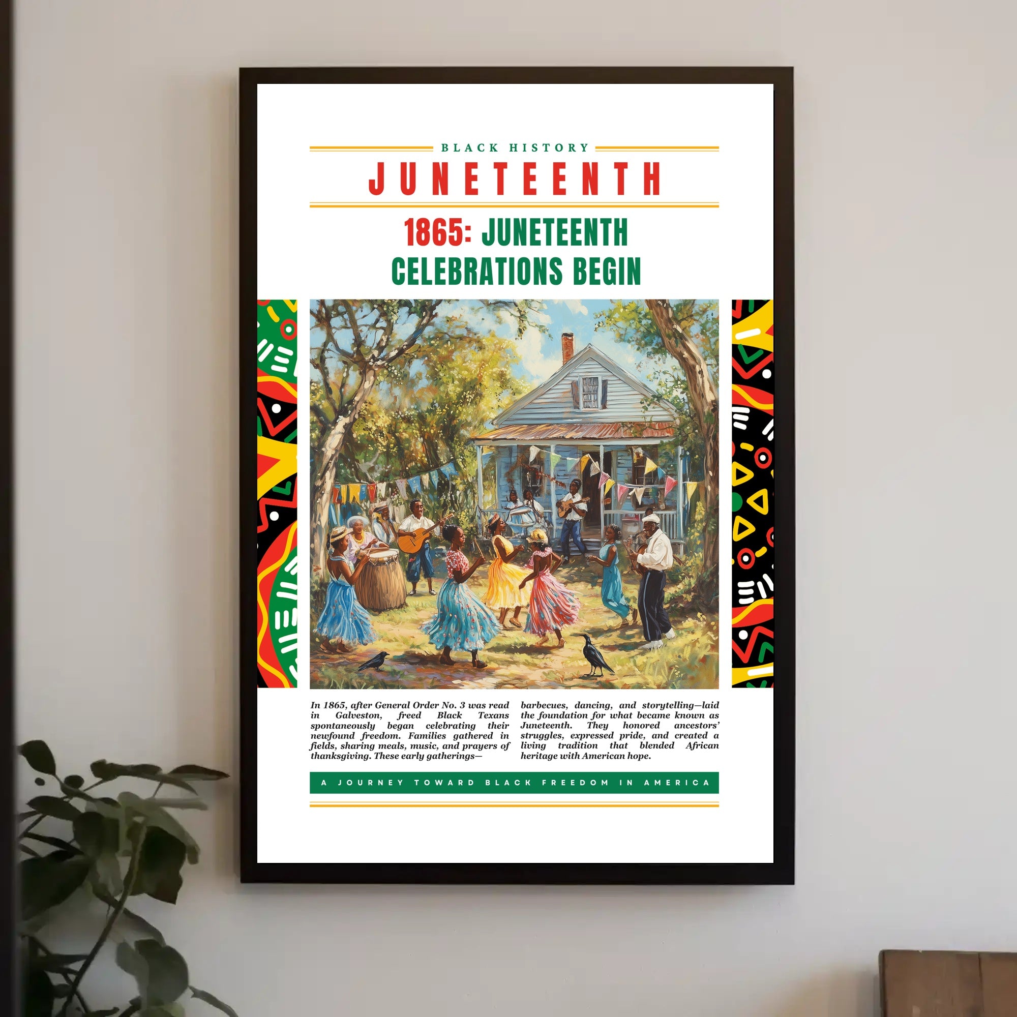 Juneteenth Freedom Celebration Cultural or Heritage Poster