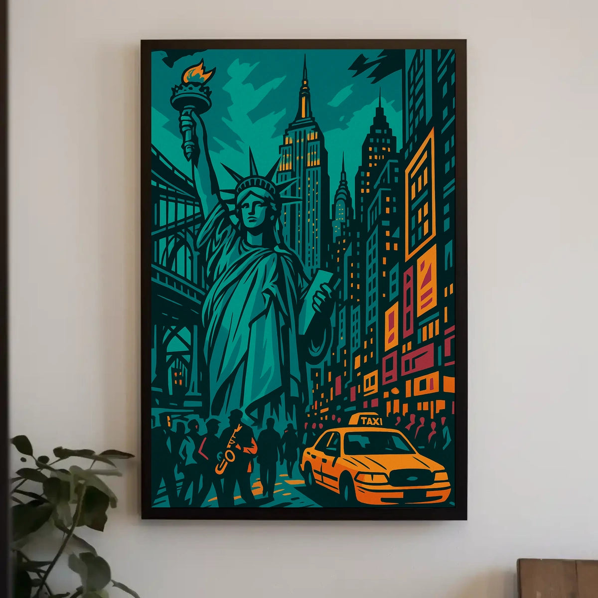 New York Vibes Art Print Iconic Skyline For NYC Lovers