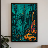 New York Vibes Art Print Iconic Skyline For NYC Lovers