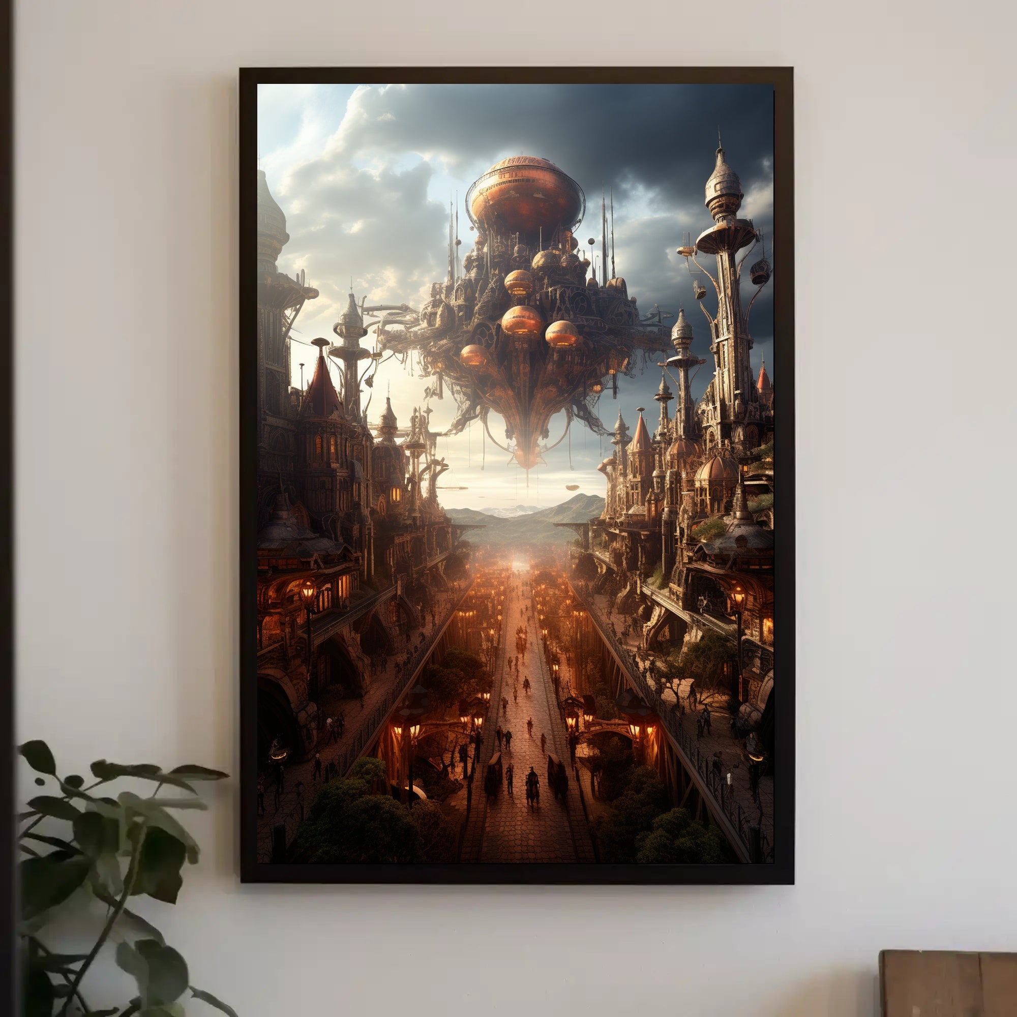 The Floating Cityscape Poster