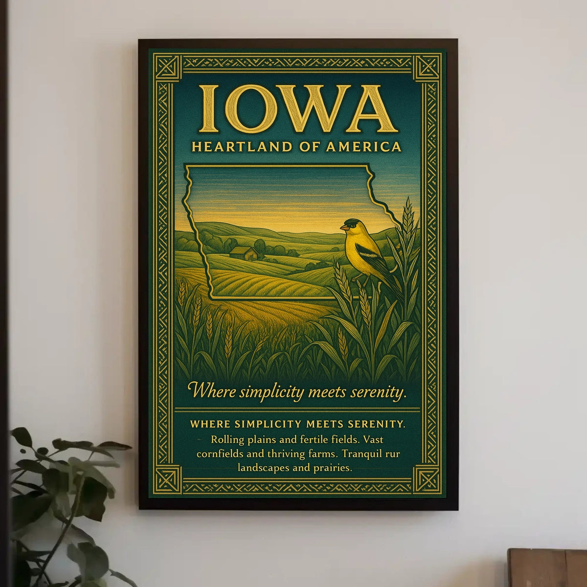 Iowa Heartland of America Poster