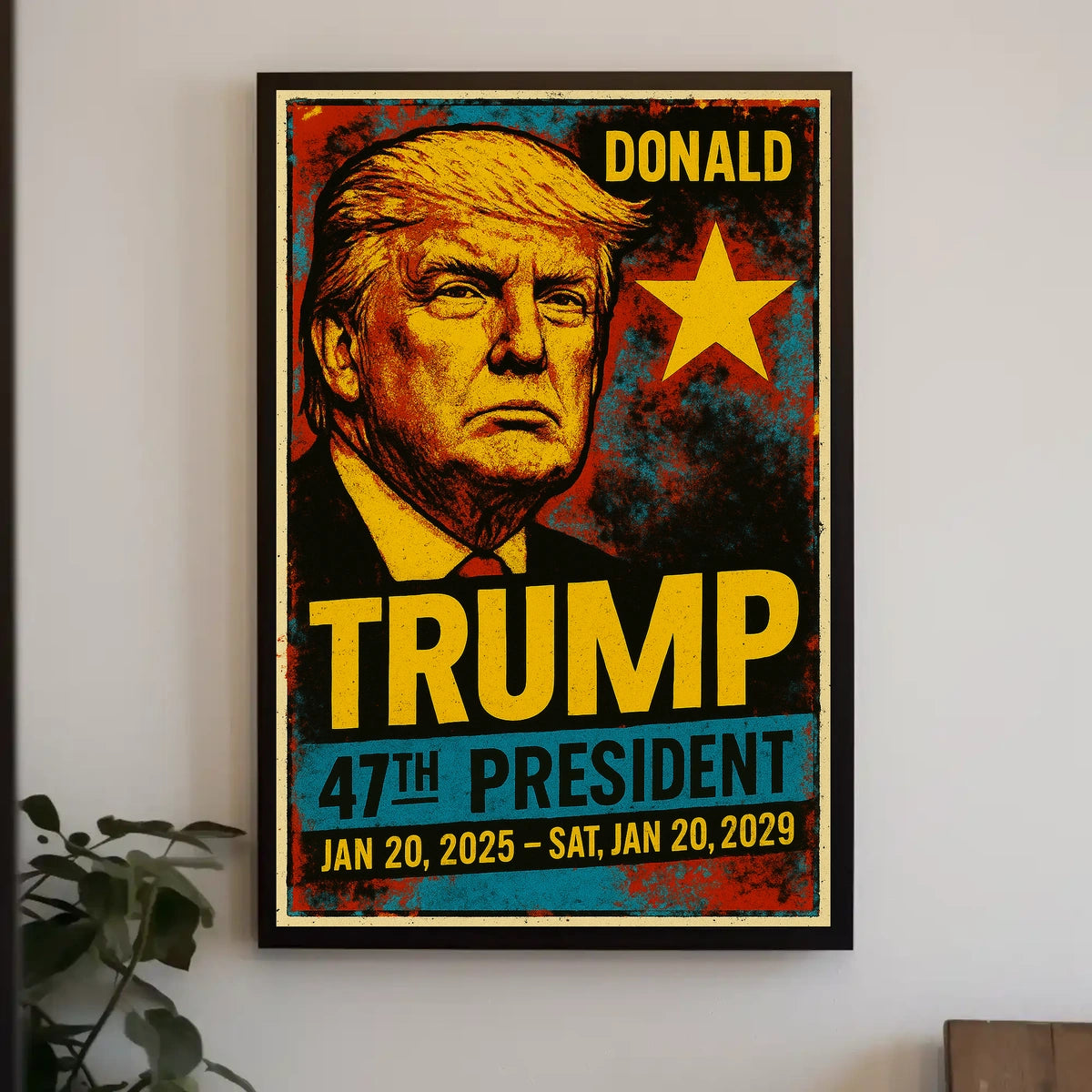 Donald Trump 47th President of the United States Graffiti Pop Art Poster