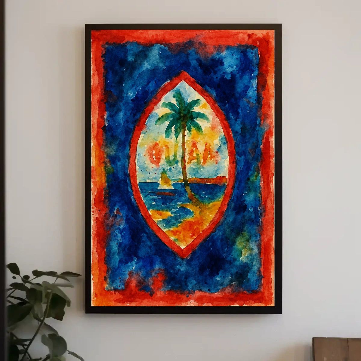 Vibrant Island Emblem Poster