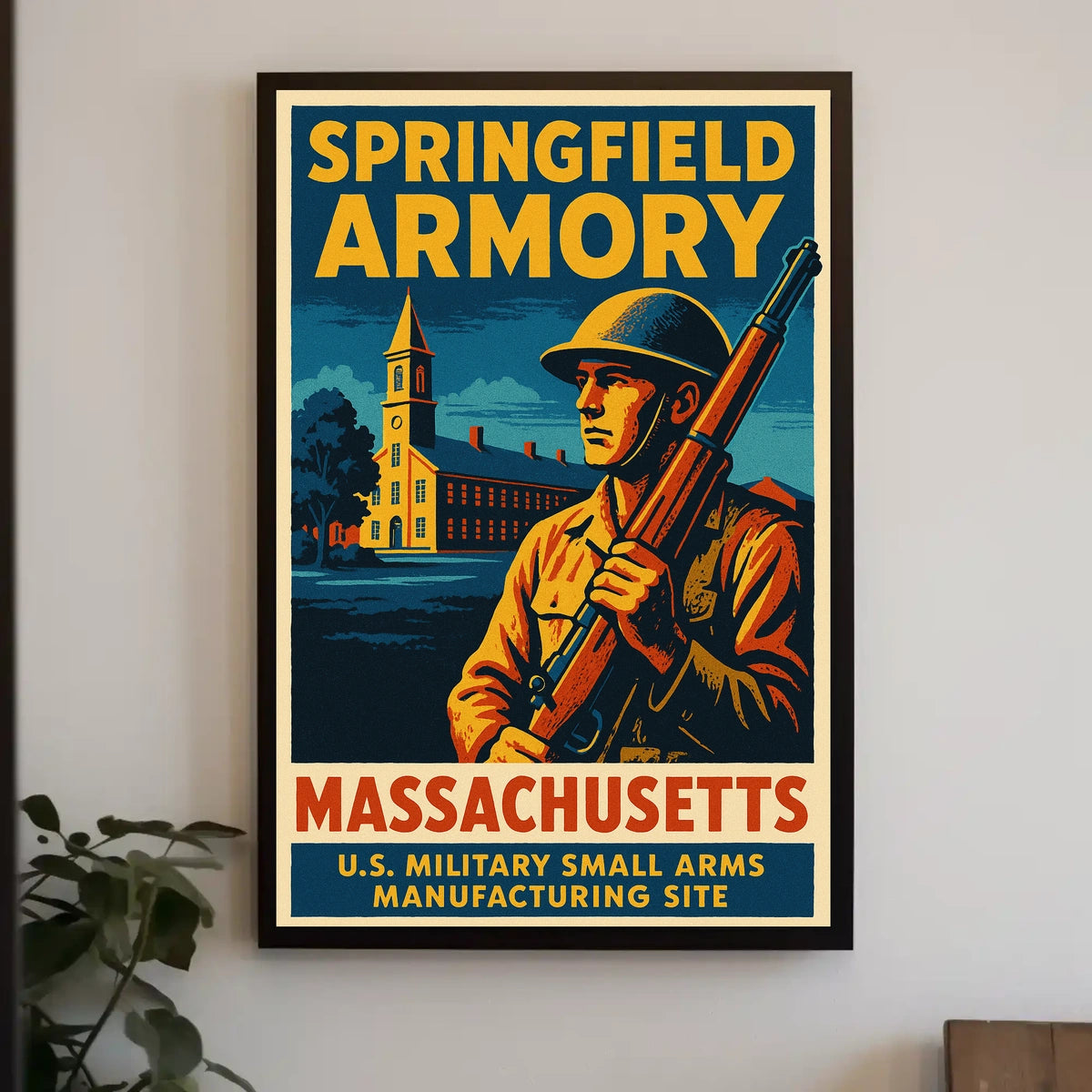 Springfield Armory Massachusetts Poster