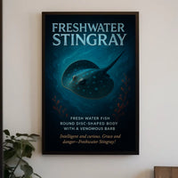Freshwater Stingray Poster